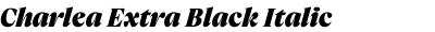 Charlea Extra Black Italic